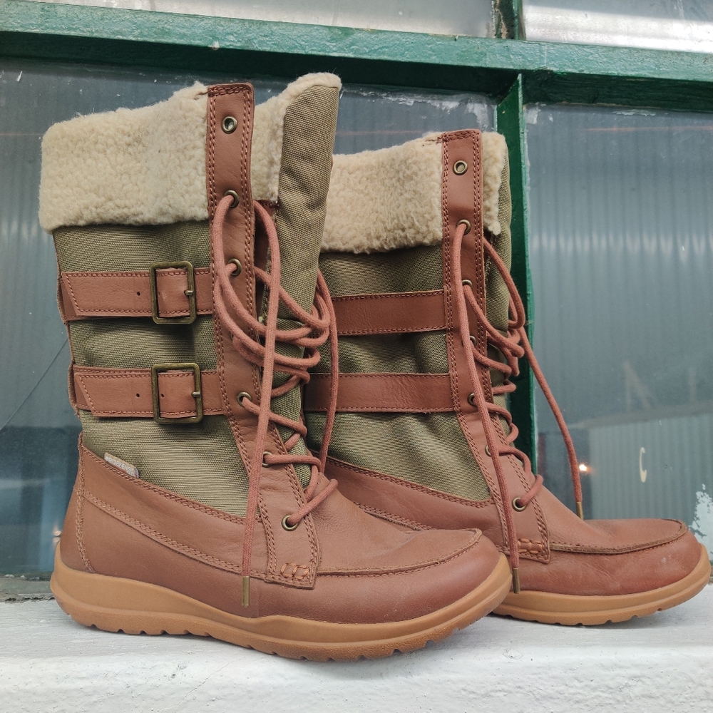 Kamik Addams (Tan) Women's Lace-up Boots (size 8)